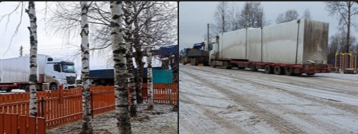 Модульное здание новой амбулатории доставили в Ломоватку.