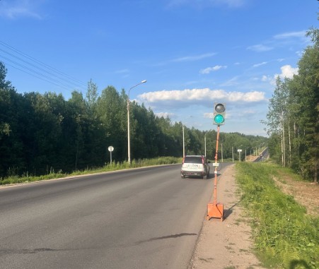 Продолжается ремонт трассы «Великий Устюг - Лодейка».