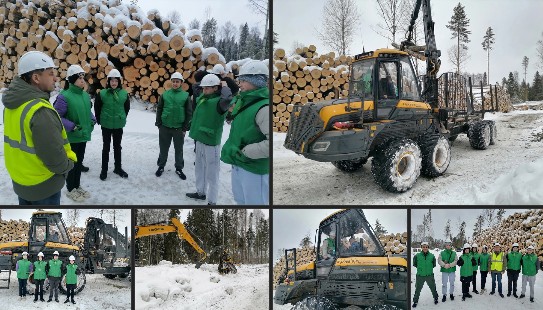 Директор Великоустюгского лесхоза Сергей Попов провёл для воспитанников Центра помощи детям экскурсию на лесопромышленное предприятие по вырубке и обработке древесины.