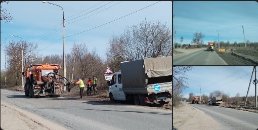 В Великом Устюге стартовали работы по ямочному ремонту.