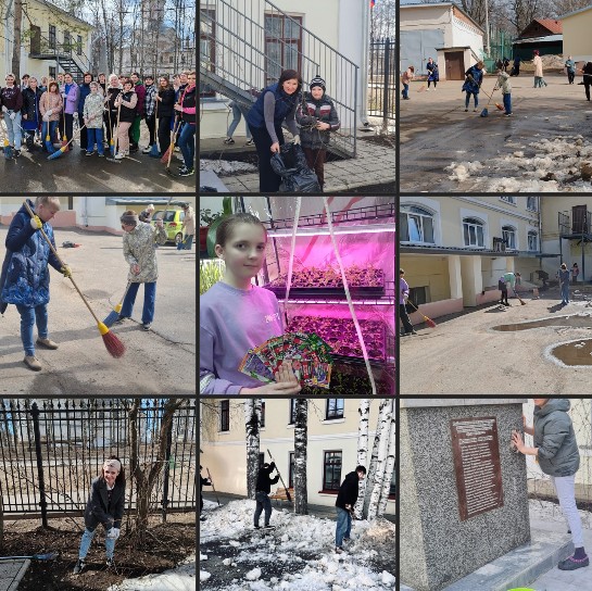 Великоустюгский центр помощи детям провёл весенний субботник.