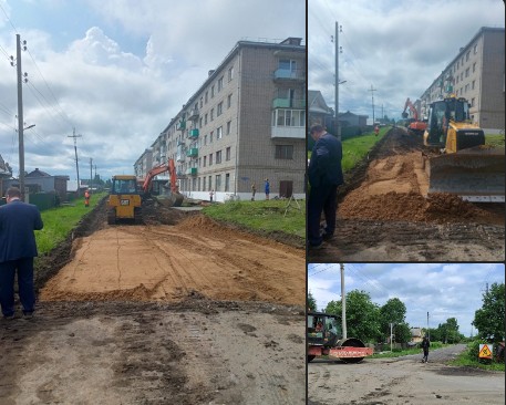 Стартовал ремонт улицы Красноармейской в Красавино.