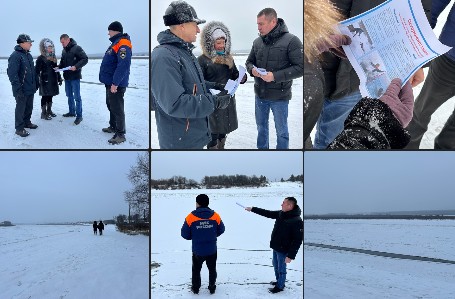 Запрет выхода на лёд под контролем.