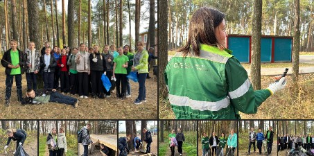 На прошлой неделе ребята из профильного класса «Деревообработка и экология» Голузинской школы вместе с друзьями из «Свезы» провели субботник в Моркинской роще.