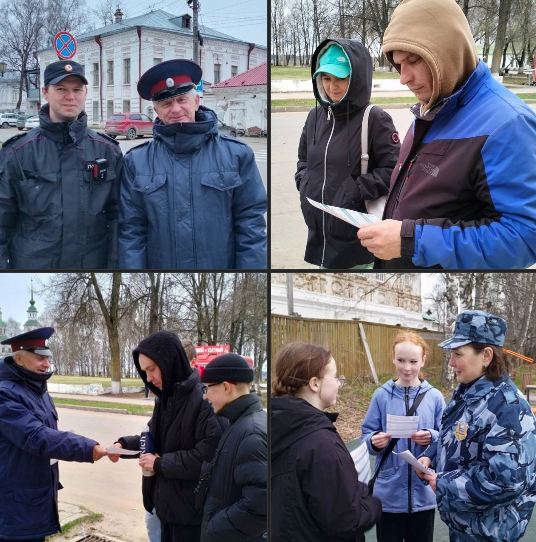 В Великом Устюге полицейские и представители добровольной народной дружины провели профилактический рейд.
