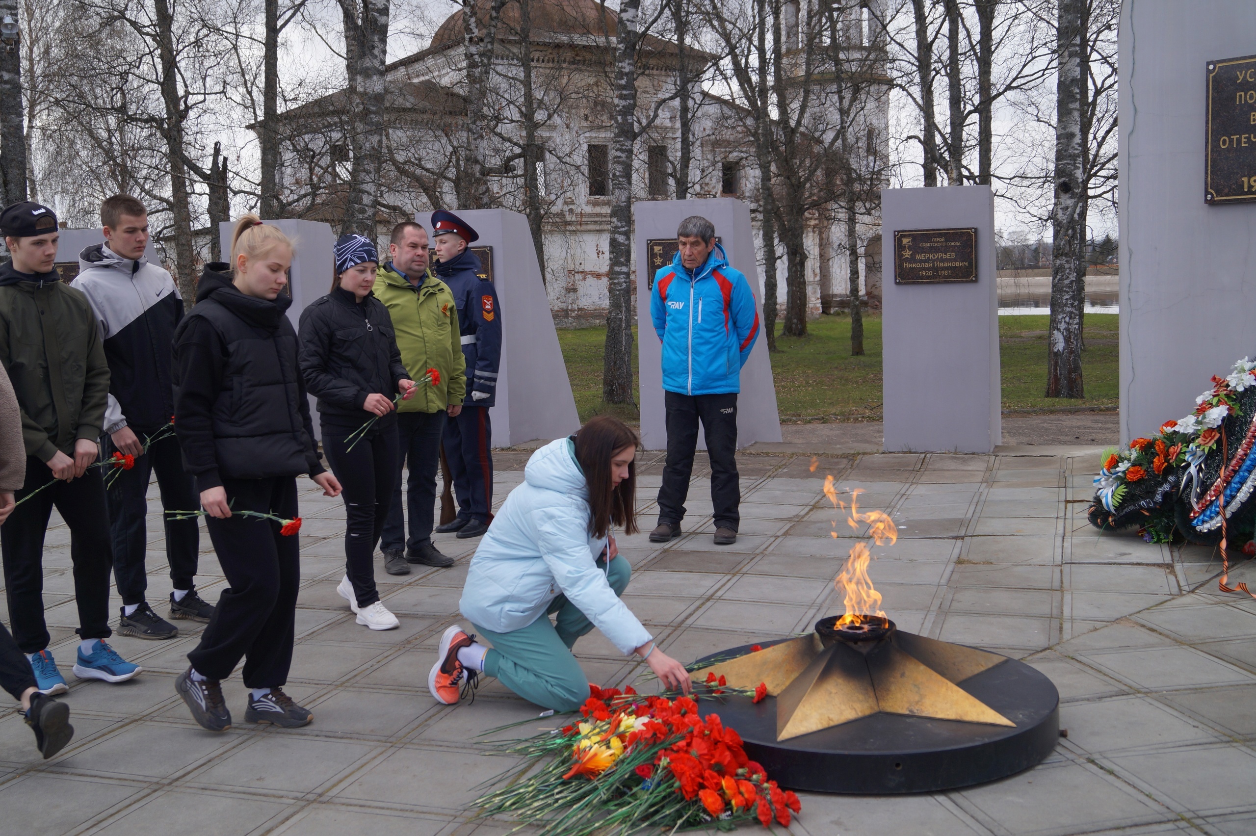 Эстафета в честь 79-й годовщины Победы в Великой Отечественной войне.