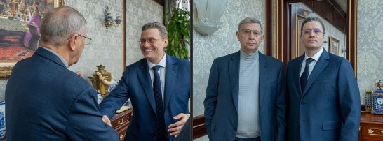 Вчера Губернатор Вологодской области Георгий Филимонов провел рабочую встречу с основателем АФК "Система" Владимиром Петровичем Евтушенковым. Вчера Губернатор Вологодской области Георгий Филимонов провел рабочую встречу с основателем АФК "Система" Владимиром Петровичем Евтушенковым.