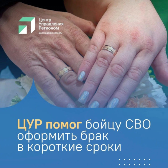 ЦУР помог бойцу СВО оформить брак в короткие сроки. ЦУР помог бойцу СВО оформить брак в короткие сроки.
