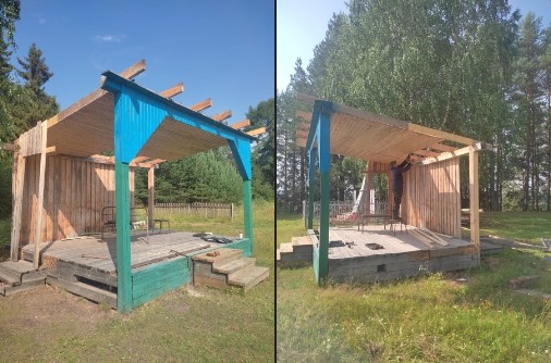 В дерене Чернево приступили к реализации программы Губернатора "Народный бюджет". Здесь уличную сцену планируют установить. В дерене Чернево приступили к реализации программы Губернатора "Народный бюджет". Здесь уличную сцену планируют установить.