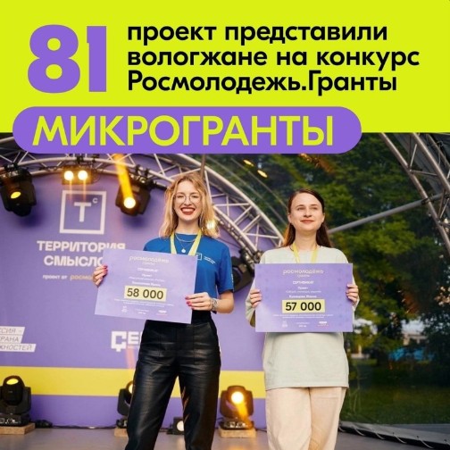 81 проект представили вологжане на конкурс Росмолодежь. 81 проект представили вологжане на конкурс Росмолодежь.