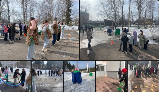 Сегодня, 17 марта, в последний день масленичной недели отдел по работе с молодежью и кинематографии Великоустюгского культурно-досугового центра совместно с юными помощниками провел игровые программы «Тимбилдинг» на двух городских площадках. Сегодня, 17 марта, в последний день масленичной недели отдел по работе с молодежью и кинематографии Великоустюгского культурно-досугового центра совместно с юными помощниками провел игровые программы «Тимбилдинг» на двух городских площадках.