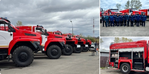 В Великоустюгский округ едет новый пожарный автомобиль. В Великоустюгский округ едет новый пожарный автомобиль.