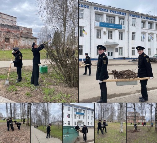Сегодня обучающиеся и коллектив Велико-Устюгского филиала ФГБОУ ВО «ГУМРФ имени адмирала С.О.Макарова» провели субботник в сквере Речников. Сегодня обучающиеся и коллектив Велико-Устюгского филиала ФГБОУ ВО «ГУМРФ имени адмирала С.О.Макарова» провели субботник в сквере Речников.