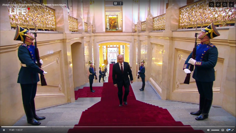 Инаугурация Президента России Владимира Путина в прямом эфире. Инаугурация Президента России Владимира Путина в прямом эфире.