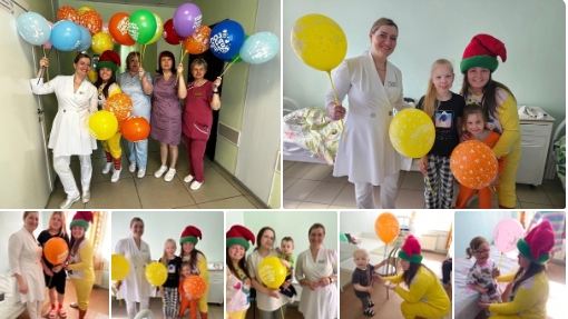 Радость для детишек, которые праздник встречают в больнице. Радость для детишек, которые праздник встречают в больнице.