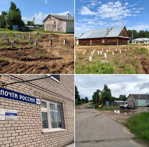 В деревне Морозовица приступили к строительству здания почты. В деревне Морозовица приступили к строительству здания почты.