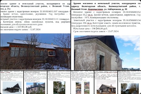 Комитет по управлению имуществом информирует об объектах, готовых к продаже. Комитет по управлению имуществом информирует об объектах, готовых к продаже.