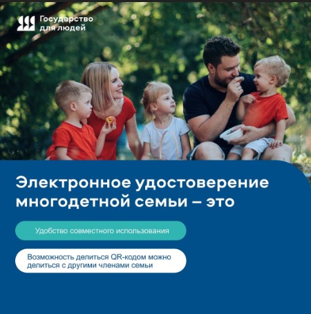 Статус многодетной семьи можно будет подтвердить с помощью двухмерного штрихового кода. Статус многодетной семьи можно будет подтвердить с помощью двухмерного штрихового кода.